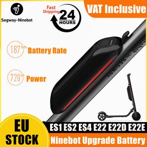 EU Stock Original Scooter Parts Accessories NineBot By Segway 187Wh Upgrade Battery for ES1 ES2 ES4 E22 E22D E22E SMART Kickscooter Externt batteripaket