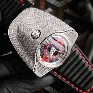 バレル型の機械式時計大型ダイヤルパーソナリティファッショントレンドフルオートマチックメンズ防水星