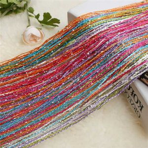 Multicolor String Curtain For Doors Shiny Tassel Glitter Line Curtain Home Decoration Window Divider Drape For Living Room 211203