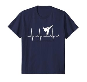 Сделать Собственный Рубашки оптовых-Мужские футболки Hip Hop Мужчины хлопок с коротким рукавом футболка каратя сердцебиение идеальный боевой арт делает мой собственный