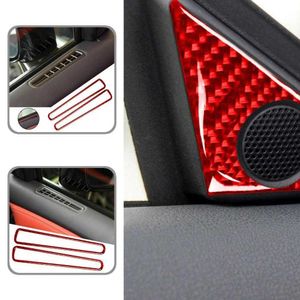 4 pezzi decorativi per auto, squisito pannello interno per porta, rivestimento per altoparlante, adesivo leggero per pannello di ventilazione per porta interna, compatto