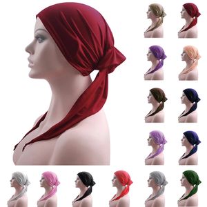 Мусульманские женщины Turban Luster Hair Losnet Head Headwear Chance Hat Chemo Cap Cover Beanie Wrap длинные хвостовые чекуляторы