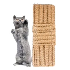 Cat Toys Sisal Rope Tree Scratching Post Toy Replacement Desk Legs Binding For Sharpen Claw Accessories