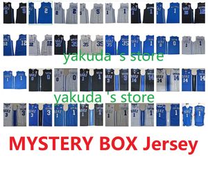 2021 Mystery Box Duke Blue Devils College Баскетбол майки # 1 IRVIVE CAREY JR 3 JONES 5BARRETT ALLEN JERSEY Носите 100% Новая Dropshipping Принимаем Xmas