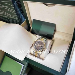 Classic Watch Mens 41mm Män Storlek BP Factory 126333 V2 Rem 2813 Automatisk rörelse Armbandsur Tvåfärgad Guld Rostfritt Stål Roman Dykning Dykning Originalbox