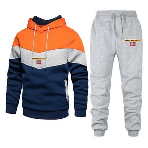 Mens Designer Tracksuit Suit Fitness Solid Färg Kvinnors TrackSuits Hooded Pullover Sweatpants Sweatshirt Casual Pants Set Sportkläder Man