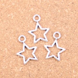 133pcs Antique Silver Bronze Plated star pentagram Charms Pendant DIY Necklace Bracelet Bangle Findings 16*22mm