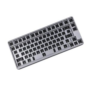 QMK VIA ID80 V1 80 Key Hot Swap Anodized Alu Case Plate Type C PCB Cherry MX Switches Keycaps Mechanical Keyboard Kit