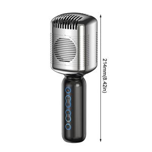 KM600 Kablosuz Retro Mikrofon El Karaoke Mic Hoparlör Müzik Çalar Singing Bluetooth uyumlu Mikrofon Altın Perakende Kutusu ile Yeni Yüksek Kalite