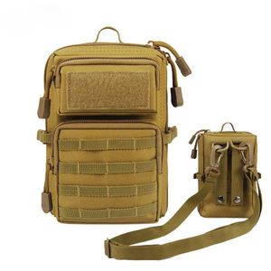 Tactical Molle Pouch Marsupio Outdoor Uomo EDC Tool Vest Pack Borsa Custodia per cellulare Caccia Compact Q0721