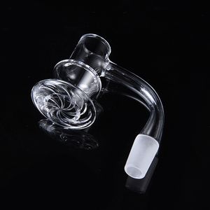 2022 Quartz Bangers Nails Beveled Edge Seamless Fully Weld Oil Burner Glass Pipes Banger Blender Spin FWQB09