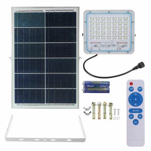 120W 6500-7000K 126 LED Camping Light Set Waterproof Wall Lamp Solar Panel Flood Outdoor Garden