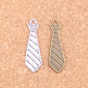 120pcs Antik Silver Bronze Plated Slips Charms Pendant DIY Halsband Armband Bangle Fynd 30 * 9mm