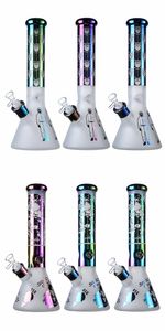 Glass Beaker Bong Big Bongs Straight Tube Hookahs 7 Inch Thick Water Pipes 18mm Female Joint Ice Pinch Oil Dab Rigs With Bowl Diffused Downstem