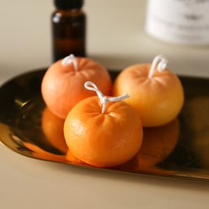 6x5.8cm Orange Candle Silicone Mold Fruit Shape Mousse Baking Mold for Candle Making Mold