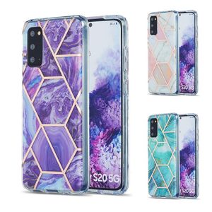 Bling Marbling Phone Cases for Samsung Galaxy S20 FE S21 Plus S30 Ultra A71 A51 A21s M51 M31 A42 new luxury Marble pattern Fall prevention cover case