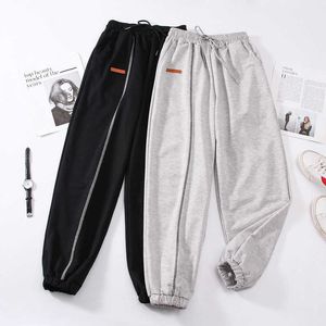 Primavera Summer Sweatpants Feminino Loose Plus Size Streetwear Pant Calça Baggy Moda Oversize Sports 210531