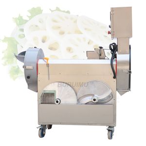 Dubbel maskin huvud potatis cutter multifunktionell automatisk frukt vegetabilisk rädisa morot ingefära skivor skärmakare 220V