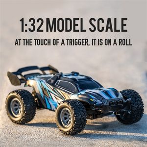 1/32 Mini High Speed Drift Racing A RC Auto Off-Road Fernbedienung Spielzeug Jungen Lumineszenz Led Licht Radio Gesteuert 9115 m 220315