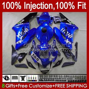 OEM-kropp för Honda CBR 1000 Fairings CBR1000 RR CBR-1000 CC 2004 2005 Bodywork 52NO.116 CBR 1000RR 1000CC 2004-2005 Ljusblå CBR1000RR 04 05 Injektionsformfeoking