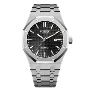 316L Rvs Business Classic Mens Horloge Quartz Gentlemens Horloges Lichtgevende Kalender High End Texture Kwaliteit Wristwatche