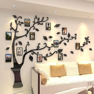 Väggklistermärken Creative Po Decoration Diy Tree Sticker Art TV Soffa Bakgrund Affisch 5 Storlekar Family Wallstickers Frame