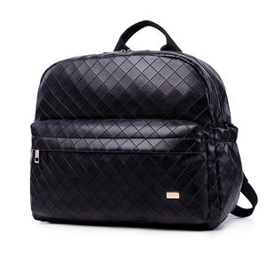 Soboba Preto xadrez Grande Grande Capacidade Saco de Fralda Elegante Viajando Bebê Carrinho de Bebê Breve Maternidade Mochila Mãe Moda 220225