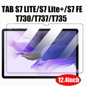 Proteggi schermo in vetro temperato per tablet per Samsung Galaxy TAB S7 LITE Plus S7FE T730 T737 T735 Vetro protettivo da 12,4 pollici in sacchetto del opp senza confezione al dettaglio