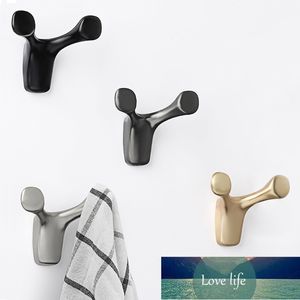 European Style Horn Hook Clothes Wall Hooks Metal Cute Keys Bag Clothes Hanger Perforated Bathroom Storage Rack Factory price expert design Quality Latest Style