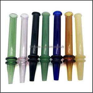 Altri articoli vari per la casa Giardino domestico Mini Colorf Pen Style Heady Dab Tube Aessories Riscaldamento Fast Nc Glass Tips For Smoking Drop Delivery 2