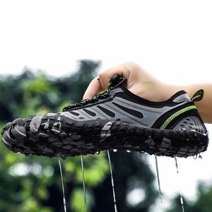 Woda Aqua Buty Mężczyźni Kobiety Plaża Pluszowa Pięć Palec Wating Boso Letnie Letnie Outdoor Yoga Turystyka Sneakers Upstream River Sea Shoe X0728