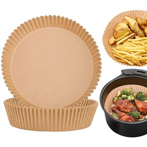 Air Fryer Disposable Paper Liner Non-stick Parchment Paper Bowl Dishes for Frying Baking Cooking Roasting and Microwave Unbleached Oil-proof 6.3 inch
