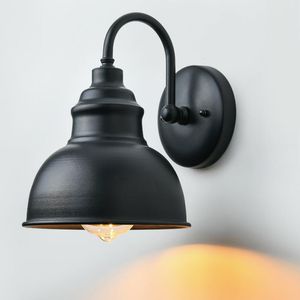 Retro Utomhusväggslampa Vattentät Industriell LED Light American Vintage Loft Sconce med E27 Varm glödlampa