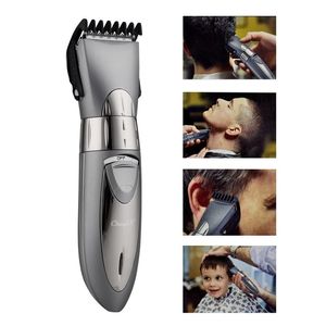 Recarregável impermeável cabelo clipper barba aparador elétrico barbeador bigode bigode corte 55 220216