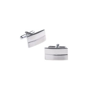 6 Para Dwa Linie Męskie Spinki do mankietów dla Groomsmen Gifts Classic Sliver Puste mankiety Męskie French CuffLink CL-020