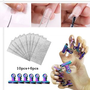 Wholesale function curve for sale - Group buy 6pcs Clips Fiber Curvature Clip Curve Nail Pinching Tool Stainless Steel Acrylic Pincher Multi Function Extension Tools Set