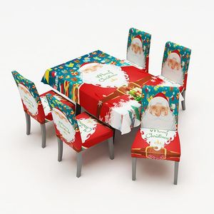 Wholesale santa chair for sale - Group buy Chair Covers Christmas Cover Tablecloth Kitchen Dining Table Decorations Santa Clau Home Party