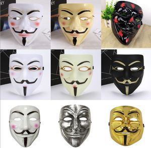 Party Cos Masks V for Vendetta Adult Anonymous Guy Fawkes Halloween Accessory Cosplay