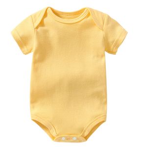 Tinta unita One Piece Indumento Manica corta Bambino Arrampicata Onesies Tute Vestiti appena nati Pagliaccetti Estate 7 9ak K2