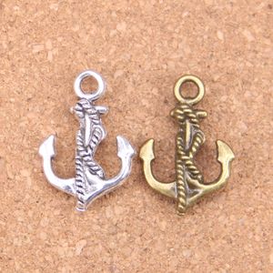 46st Antik Silver Bronze Plated Anchor Rope Charms Pendant DIY Halsband Armband Bangle Fynd 28 * 20mm