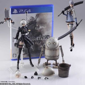 Nier Automata Yorha No. 2 Type B Figma 2BマシンライフフォームKaine nierアクションフィギュア人形モデル彫像Figura D30 Figura Q0621