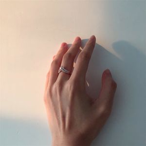 Pandora スターリングシルバーローズゴールドメッキ女性の結婚指輪オリジナルボックスセット79 Q2のための高品質のファッションCZダイヤモンドリング