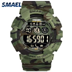 Militär digitala män klockor smael ny mode klocka digital led klocka 50m vattentät armé klockor sport 8013 Camowatch för manlig Q0524