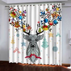 Nowoczesne Blackout Curtain Printing Animal Room Drapes Custom Fashion Window Curtains