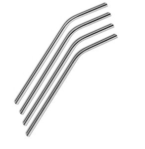 6*215MM Stainless Steel Drinking Straws Metal Straw for Party Wedding Bar Tools Barware