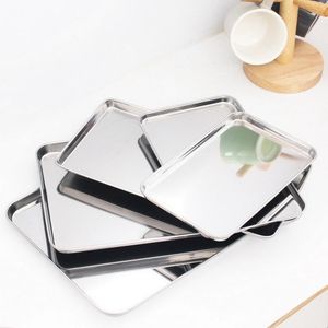 Kitchen Storage & Organization Baking Sheets Set Chef Cookie Pans Toaster Oven Tray Easy Clean Dishes Stainless Steel