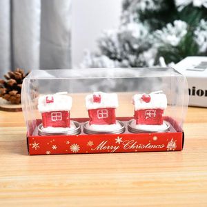 Candles 3pcs Santa Claus Christmas Candle Romantic Snowmen Xmas Tree Candlelight Party Dinner Atmosphere Decoration Natal