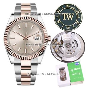 10 Styles Luxury Watches 126331-0009 TW 41mm 904L Stainless Steel Cal.3235 Automatic Mens Watch Sapphire Pink Dial Rose Gold Two-tone Bracelet Gents Wristwatches