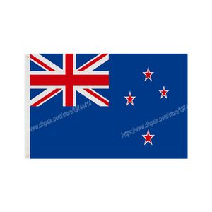 Nya Zeeland flaggor National Polyester Banner Flying 90 x 150cm 3 * 5ft flagga över hela världen över hela världen kan anpassas