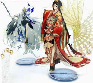 애니메이션 게임 onmyoji tamamo no mae 아크릴 귀여운 스탠드 그림 모델 만화 책상 장식 장난 코스프레 크리스마스 선물 Q0722